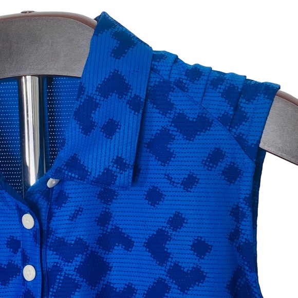 Blue NIKE GOLF Dri-Fit Sleeveless Collared Golf Shirt - Women’s M - Picture 5 of 12